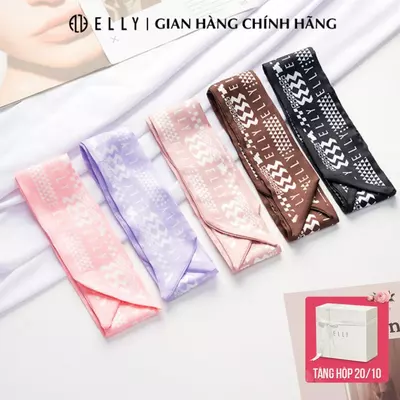 Khăn lụa nữ ELLY ES012 khăn quàng cổ buộc tóc quấn túi xách lụa cao cấp thời trang