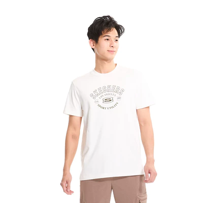 Áo Thun Tay Ngắn Nam Skechers Lifestyle Physical Academia CollectionIconic Short Sleeve-SL125M231-00QF Online Sale