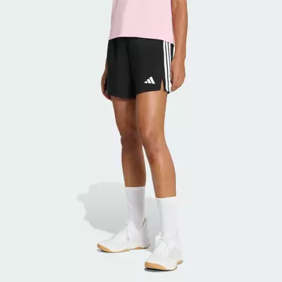 adidas Gym & Training Quần Short Dệt Tập Luyện 3 Gạch Essentials Nữ Đen JY5191