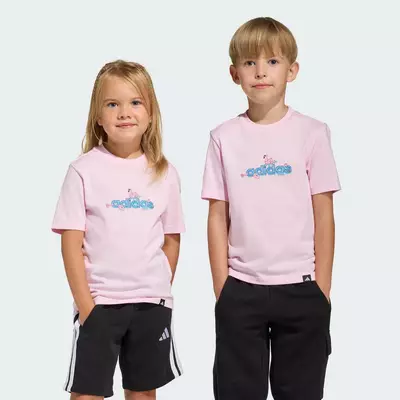 adidas Phong cách sống ÁO THUN GRAPHIC TRẺ EM SUMMER ADVENTURES Trẻ em Hồng KA0514
