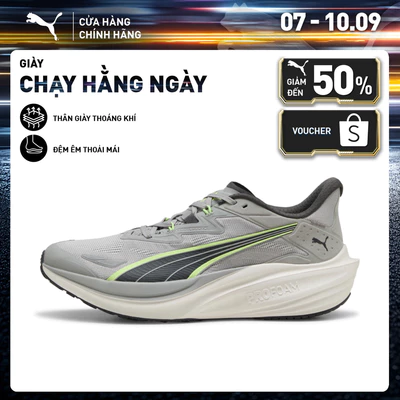 Giày Chạy Bộ PUMA Unisex Darter Pro Tech Gray Echo-Dusky Gray Màu Xám