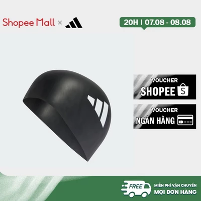 adidas Bơi lội MŨ BƠI ADIDAS 3 GẠCH DÀNH CHO NGƯỜI LỚN Unisex Đen KB9515