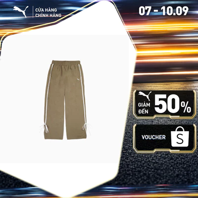 Quần Dài Thể Thao PUMA Nữ Sportstyle Prime MODERN DELIGHT Track Pants Velvet Moss Màu Nâu
