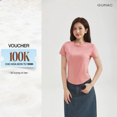 Áo Thun Ôm Nữ Gmorning - GUMAC Áo Phông Baby Tee Thun Cotton Trơn Co Giãn Tôn Dáng YATD12002