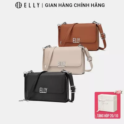 Clutch nữ ELLY ECH72 ví cầm tay da tổng hợp cao cấp đeo chéo đeo vai thời trang