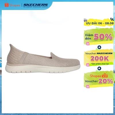 Giày Thể Thao Nữ Skechers Slip-ins On-The-GO Flex Clover Đi Bộ - 138182-TPE Air-Cooled Memory Foam