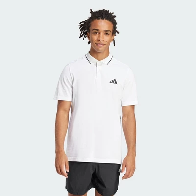adidas Phong cách sống Áo Polo Piqué Logo Nhỏ Essentials Nam trắng JE9020