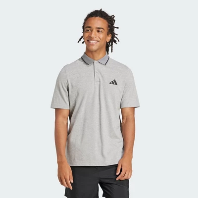adidas Phong cách sống Áo Polo Piqué Logo Nhỏ Essentials Nam Xám JE9022