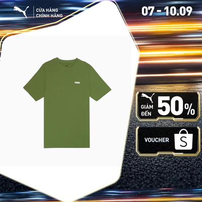 Áo Thun Thời Trang Ngắn Tay PUMA Nam ESS Small Logo Tee Olive Green Màu Xanh Lá