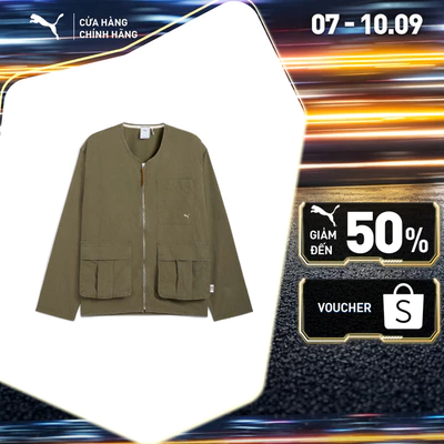 Áo Khoác Thời Trang PUMA Nam MMQ Overshirt Loden Green Màu Xanh Lá