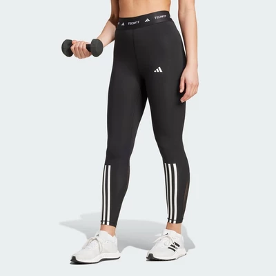 adidas Gym & Training Quần Legging 7/8 3 Sọc Techfit Nữ Đen IT2272