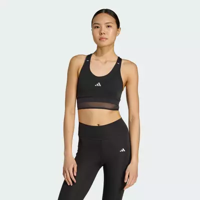 adidas Gym & Training Áo Bra Adi365 Running CLIMACOOL Nữ Đen JW9081