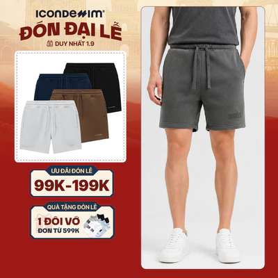 Quần Short Nam ICONDENIM Minimal Luxe Form Regular QSID0277