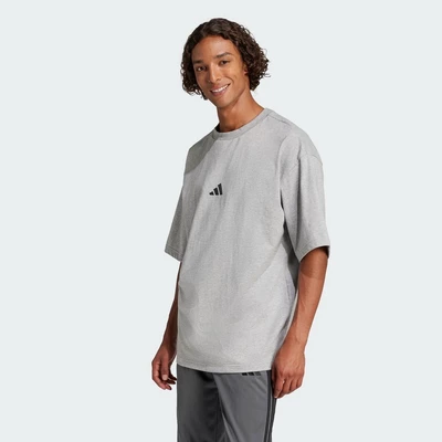 adidas Lifestyle Future Icons Small Logo Tee Men Grey JC5340