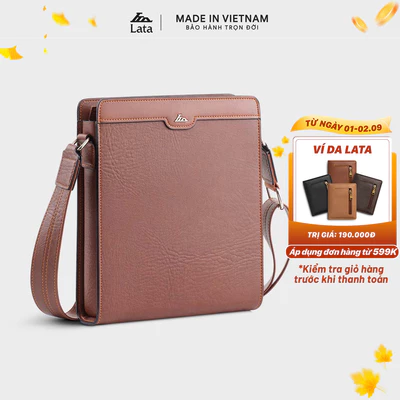 Túi Lata (Thời trang nam công sở dáng vuông - Túi đeo chéo da TN28)
