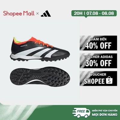 [Duy nhất 8.8 - VOUCHER 30%]adidas Football Predator 24 League Low Turf Boots Unisex Black IG7723