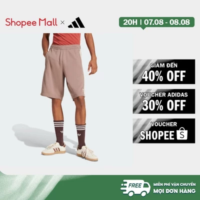 [Duy nhất 8.8 - VOUCHER 30%]adidas Phong cách sống Quần Short 3 Sọc Adicolor Nam nâu JP0995