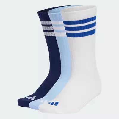 adidas Phong cách sống BỘ 3 ĐÔI TẤT CỔ CAO CÓ ĐỆM 3 GẠCH SPORTSWEAR Unisex Màu xanh da trời KC9642