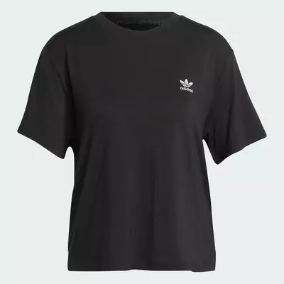 adidas Phong cách sống Áo Thun Ba Lá Họa Tiết Da Rắn Nữ Đen JC5748