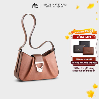 Túi Lata (Thời trang dự tiệc sang trọng - Túi đeo vai da HN139)