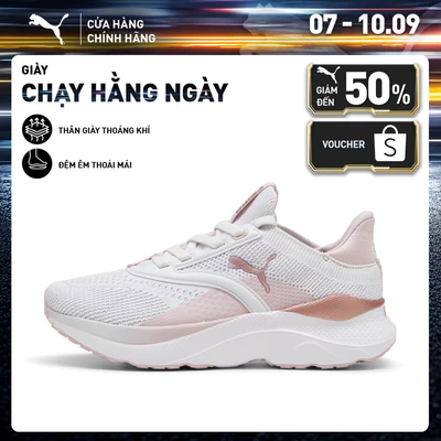Giày Chạy Bộ PUMA Nữ Softride Mayve Wn's Feather Gray-Mauve Mist-Rose Gold Màu Xám