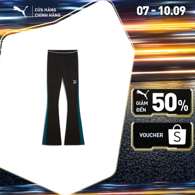 Quần Dài Thời Trang PUMA Nữ T7 Flared Leggings Black Màu Đen