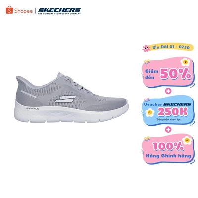 [ĐỘC QUYỀN ONLINE] Giày Thể Thao Nam Skechers Slip-Ins GOwalk Flex Master Đi Bộ - 216924-LTGY Air-Cooled Memory Foam