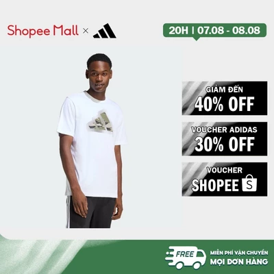 [Duy nhất 8.8 - VOUCHER 30%]adidas Phong cách sống ÁO THUN IN HÌNH LOGO RẰN RI HIỆN ĐẠI Nam trắng JZ7493