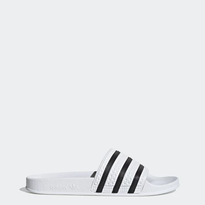 adidas Phong cách sống Dép adilette Unisex trắng 280648