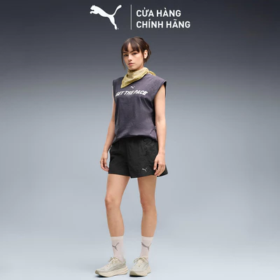 Quần Đùi Thời Trang PUMA Nữ T7 Woven Shorts 4 Black Màu Đen
