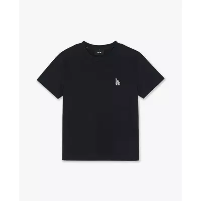 MLB - Áo thun nữ cổ tròn tay ngắn Basic Small Logo_3FTSB0164-07BKS