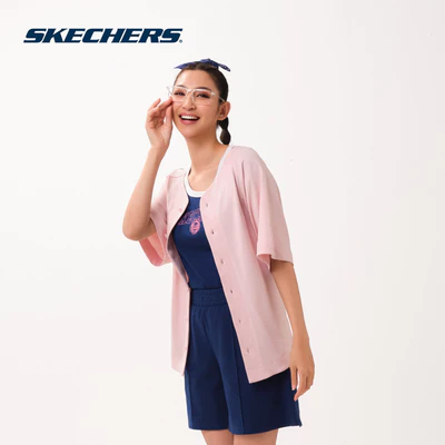 Short Sleeve Shirt Nữ Skechers Skechers Authentic Trendy Short Sleeve Shirt - SL226W182-02F3