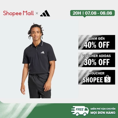 [Duy nhất 8.8 - VOUCHER 30%]adidas Phong cách sống Áo Polo Piqué Logo Nhỏ Essentials Nam Đen JE9023