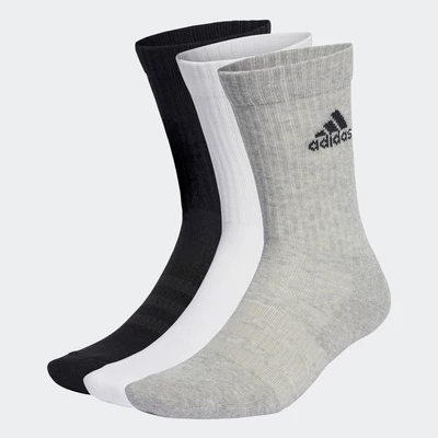 adidas Phong cách sống & Bóng rổ Bộ 3 Đôi Tất Cao Cổ Có Đệm Unisex Xám IA3951