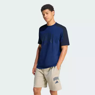 adidas Phong cách sống ÁO THUN COLLEGIATE Nam Màu xanh da trời KC3418