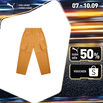 Quần Dài Thời Trang PUMA Nam WARDROBE ESS 2in1 Cargo Pant Honey Butter Màu Nâu