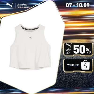 Áo Thun Tập Luyện PUMA Nữ CLOUDSPUN SLEEVELESS TANK Vapor Gray Màu Xám