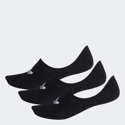 adidas Phong cách sống Bộ 3 đôi tất ẩn Unisex Đen FM0677