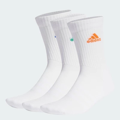 adidas Phong cách sống & Bóng rổ Bộ 3 Đôi Tất Cao Cổ Có Đệm Unisex trắng IC1314