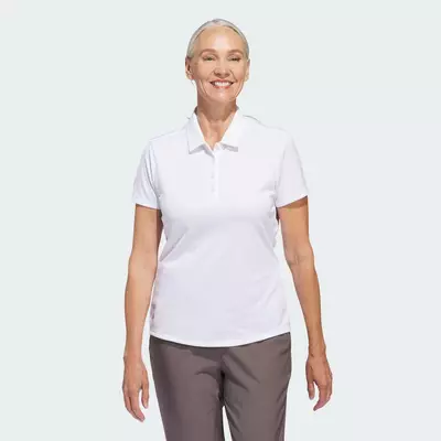 adidas Đánh gôn Áo Polo Nữ Ngắn Tay Trơn Màu Performance Nữ trắng IP8671