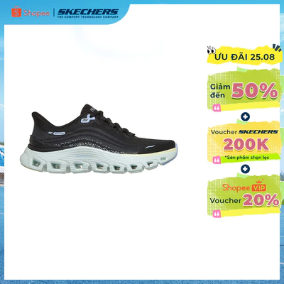 Giày Thể Thao Nữ Skechers Slip-Ins Sport Arch Fit Glide-Step Wave Thường Ngày - 150760-BKTQ