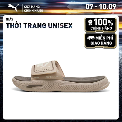 Dép Thời Trang PUMA Unisex SoftridePro Slide 24 V Birch-Matte Bronze-Frosted Ivory Màu Be