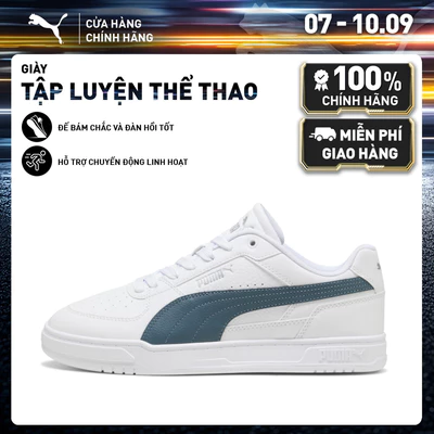 Giày Thể Thao PUMA Unisex Caven III White-Evening Blue-Silver Màu Trắng