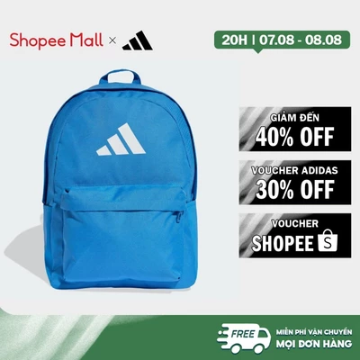 [Duy nhất 8.8 - VOUCHER 30%]adidas Phong cách sống Ba Lô Logo 3 Bar Classic Unisex Màu xanh da trời KE5642