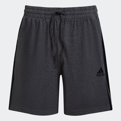 adidas Phong cách sống Quần Short 3 Sọc Essentials AEROREADY Nam Xám GV6354