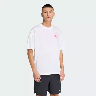 adidas Gym & Training Áo Thun Graphic CLIMACOOL FUN TRAINING Nam trắng KB9411