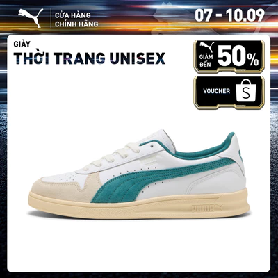 Giày Thời Trang PUMA Unisex Indoor White-Emerald Ice Màu Trắng