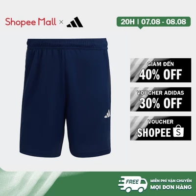 [Duy nhất 8.8 - VOUCHER 30%]adidas Gym & Training Train Essentials Piqué 3-Stripes Training Shorts Men Blue IB8112