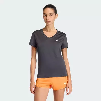 adidas Gym & Training Áo Thun Cổ Chữ V Workout Essentials Nữ Đen KA2474