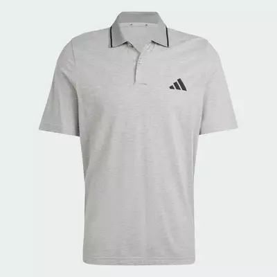 adidas Phong cách sống Áo Polo Piqué Logo Nhỏ Essentials Nam Xám JE9022
